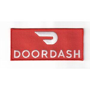 Doordash Delivery Embroidered 4x2in Iron / Sew-On Patches